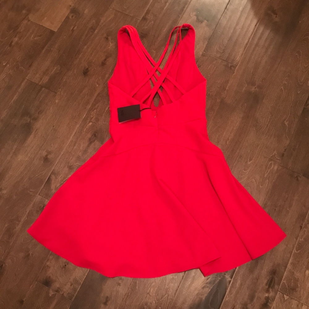 NWT NBD Ride Or Die Dress in Red - Picture 4 of 5